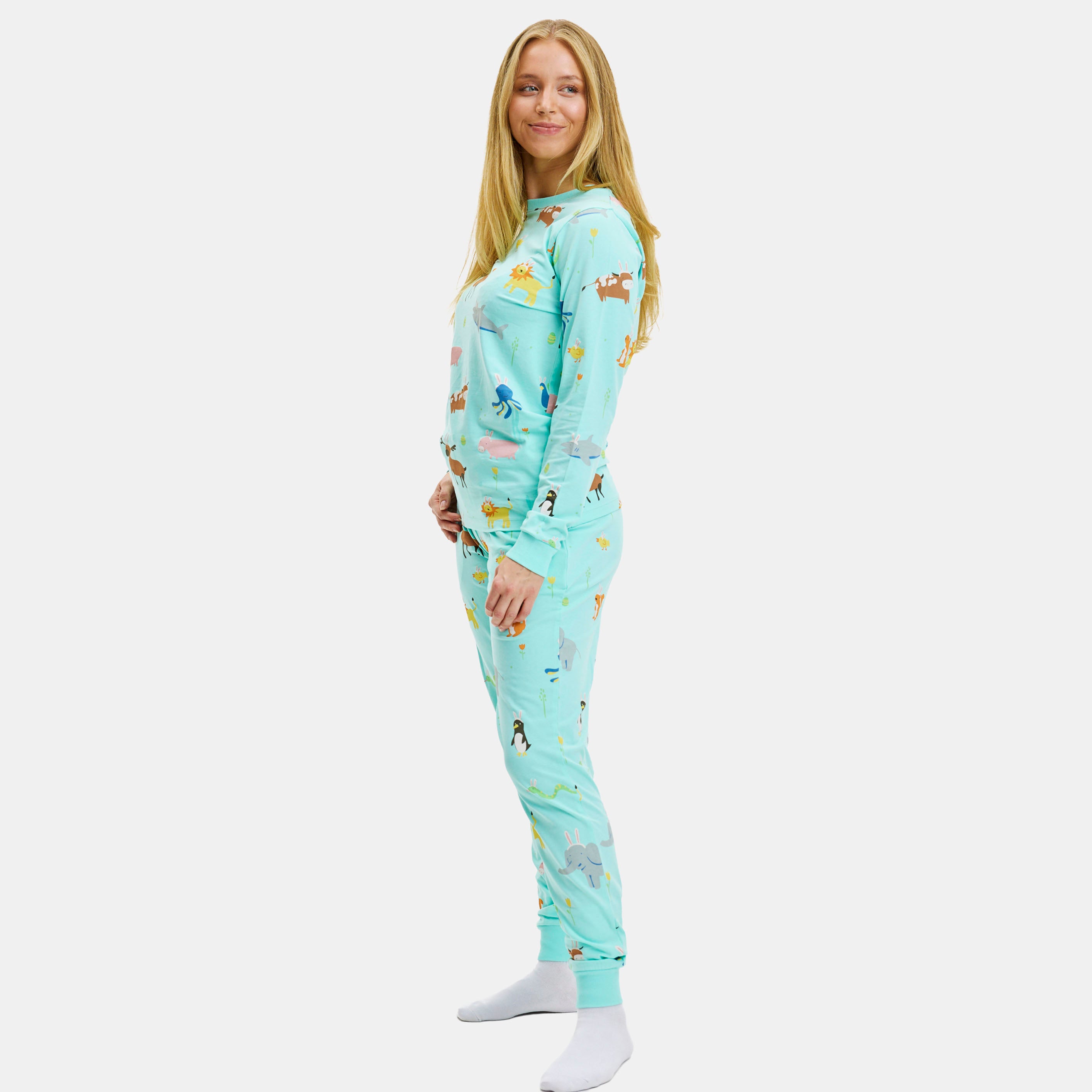 Falske kaniner pyjamas - Dame.